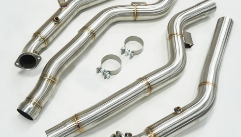 Mercedes E63 downpipe install